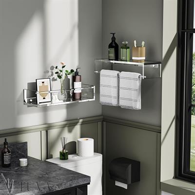 Tuva FLEXWALL | Modern Çubuklu Duvar Raf & Organizer | Banyo ve Ev İçin Çok Fonksiyonlu | Tuva Yeni Nesil Dekorasyon