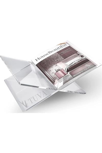 Tuva Modern Akrilik Rahle Kitaplık & Dergilik Kitap Tutucu | Premium Dekorasyon