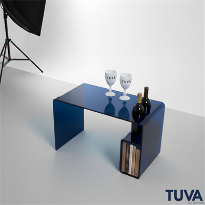 Monarch Serve Pleksi Yan Sehpa & Dergilik | Bar ve Servis Sehpası – TUVA Collection