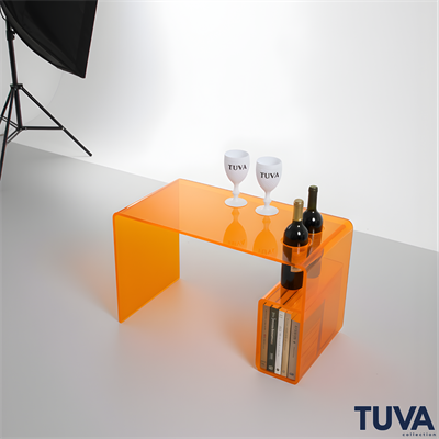 Monarch Serve Pleksi Yan Sehpa & Dergilik | Bar ve Servis Sehpası – TUVA Collection