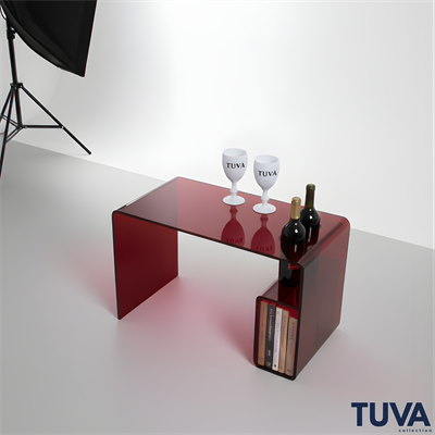 Monarch Serve Pleksi Yan Sehpa & Dergilik | Bar ve Servis Sehpası – TUVA Collection