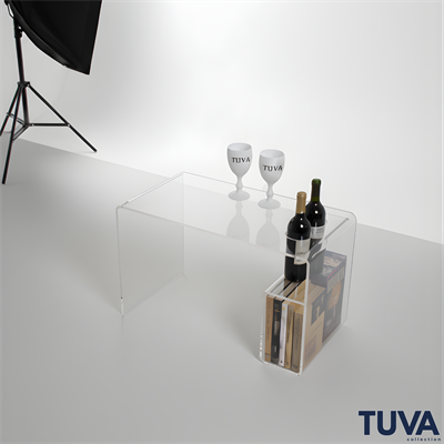 Monarch Serve Pleksi Yan Sehpa & Dergilik | Bar ve Servis Sehpası – TUVA Collection