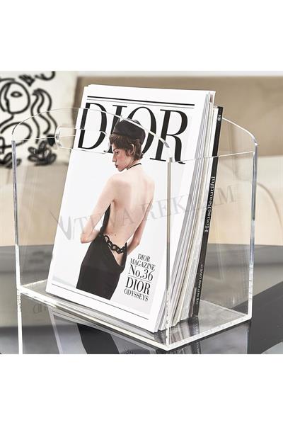 Şeffaf Pleksi Dergilik | Tek Gözlü Çanta Tip Modern Kitap ve Katalog Düzenleyici | Elit Premium Tasarım