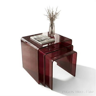 ZYGON TRIO | Modern Üçlü Zigon Sehpa Seti | Zamansız Avangard Tasarımın Elit Yorumu | Tuva Premium Mobilya
