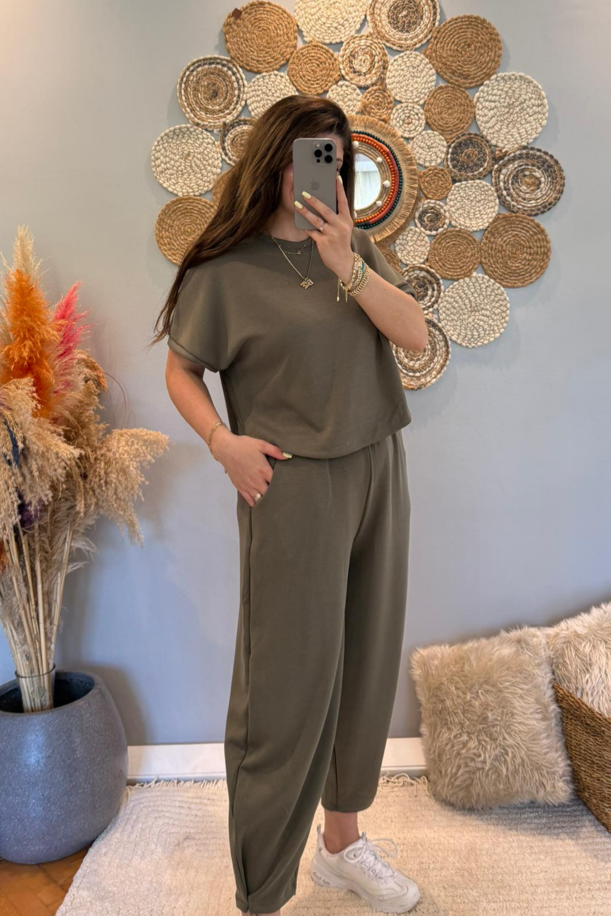 Haki Modal Eşofman Takımı