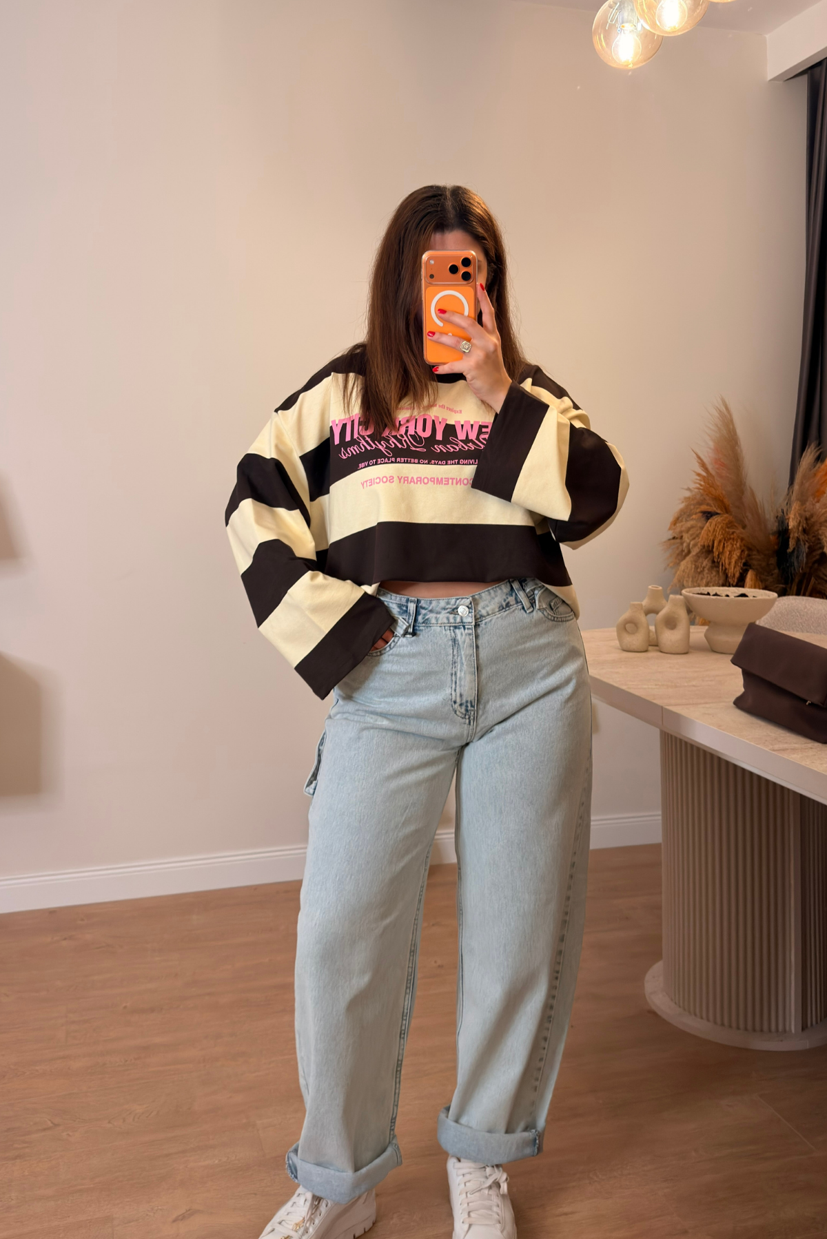 Mavi Baggy Jean Pantolon