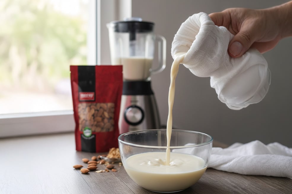 Sadece Atıştırmalık Değil: Çiğ Kuruyemişler ile Evde Doğal ve Katkısız Süt Yapımı