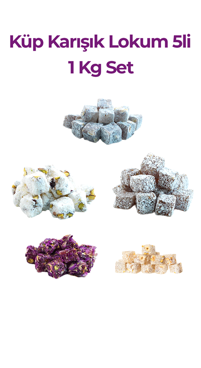 Lokum Küp Karışık 1 Kg