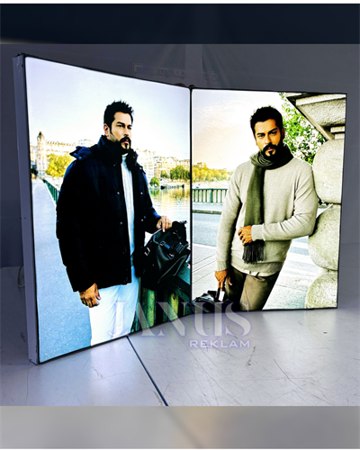 Lightbox - Çift Taraflı 10cm Profil İç Mekan - Uzun kenar ölçüsü 300 - 400 cm arası