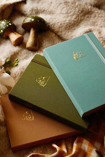 Nova Crafts Üçlü Defter Seti Dağ Bahçesi Kanvas Set