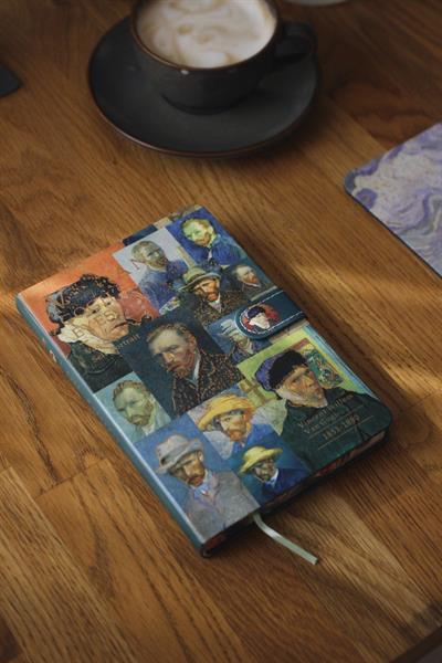 Nova Crafts Van Gogh Otoportreler Temalı Kolajlı Süresiz Ajanda