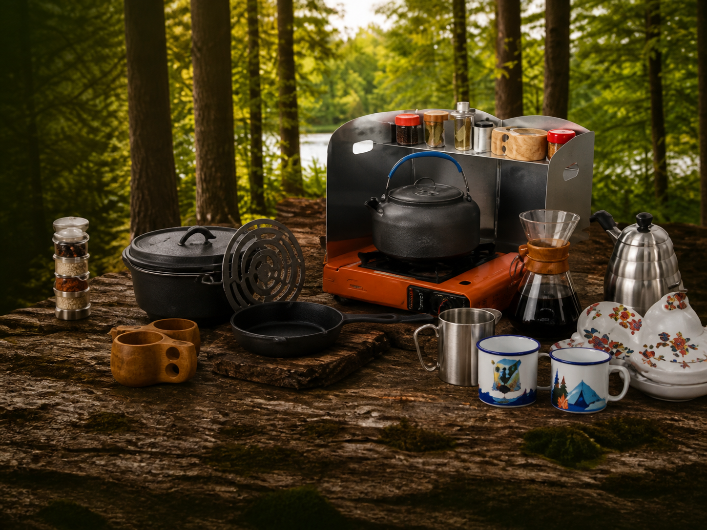 Kamp mutfağı ve outdoor pişirme ürünleri