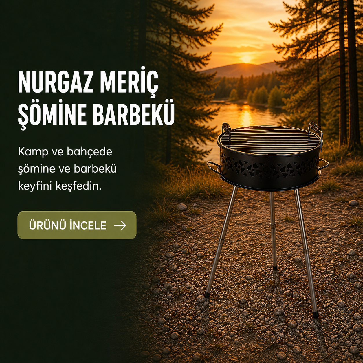 Nurgaz Meriç Şömine Barbekü – ürünü incele