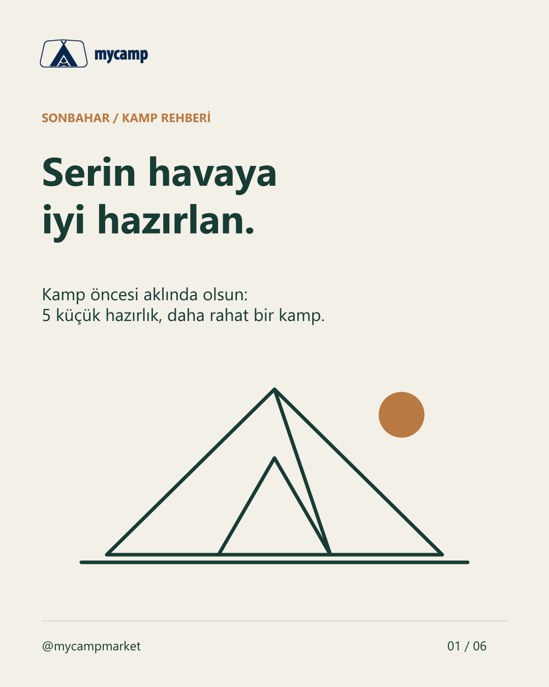 MyCamp sonbahar kamp rehberi: serin havaya iyi hazırlan