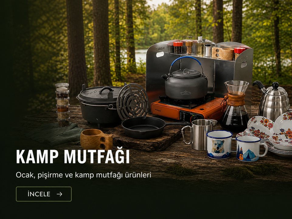 Kamp mutfağı ve outdoor pişirme ürünleri