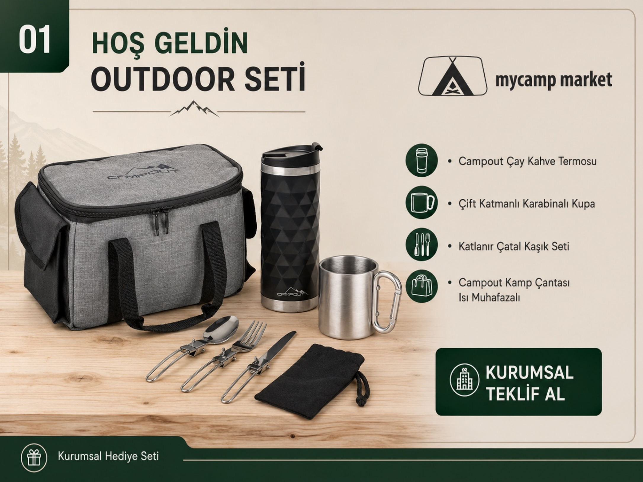 01 Hoş Geldin Outdoor Seti