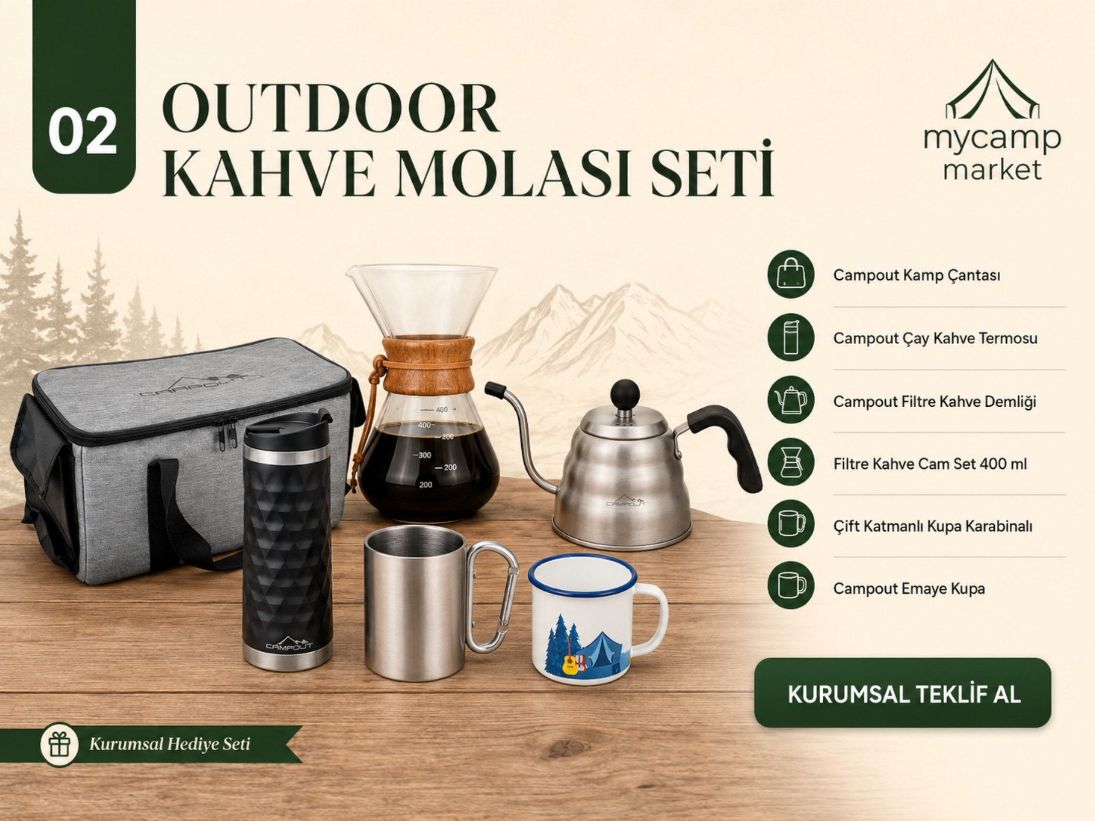 02 Outdoor Kahve Molası Seti