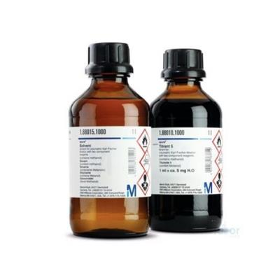 Titrant 5, titrant for volumetric Karl Fischer titration with two component reagents 1 ml ≙ ca. 5 mg H₂O Aquastar®, 1 lt