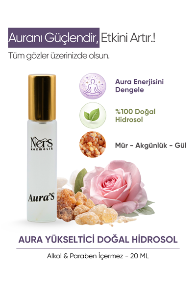 AuraS – Aura Yükseltici Doğal Hidrosol | 20 ml