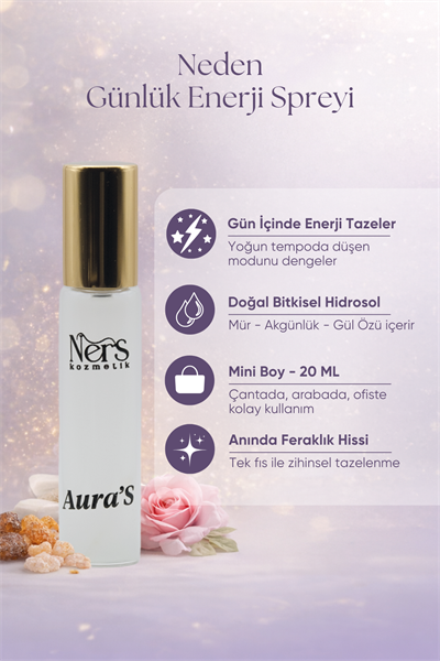 AuraS – Aura Yükseltici Doğal Hidrosol | 20 ml
