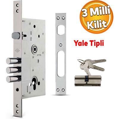  Hırdavat Ürünleri Kale Kilit 252R0000019 Kale Kilit  Kale 252 Rsn Monoblok Çelik Kapı Kilidi