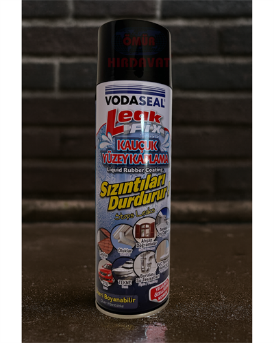 Vodaseal Leak Fix 200 ml – Siyah Kauçuk Bazlı Su Geçirmez  Sızdırmazlık Spreyi