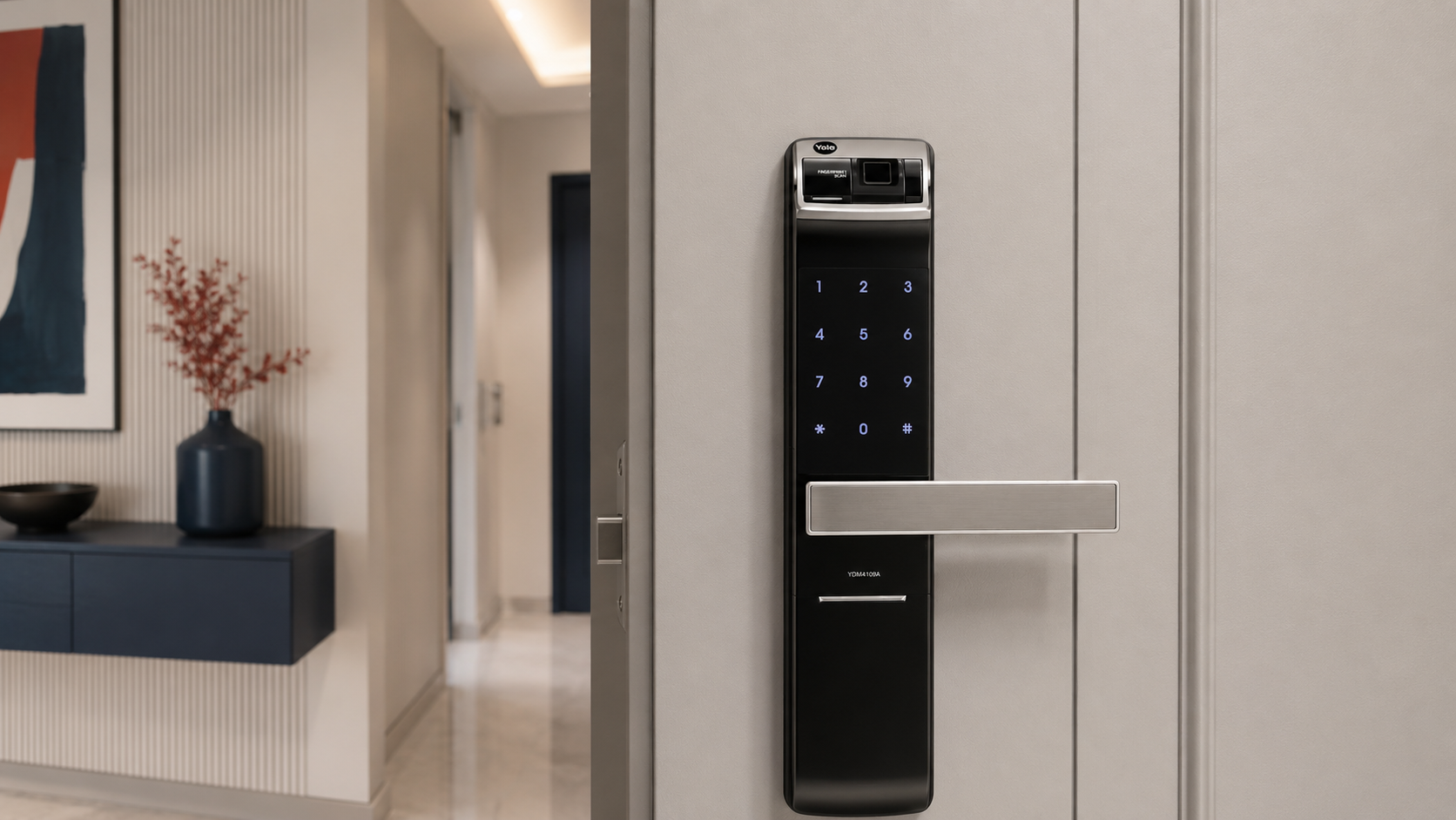 Yale YDM4109A parmak izli akıllı kapı kilidi
