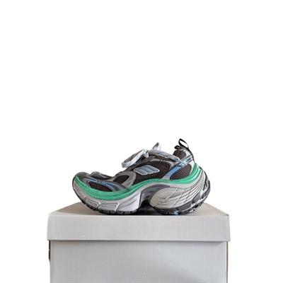 Balenciaga 10XL Sneaker – Black-Green Oversized Chunky Dad Shoe