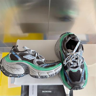 Balenciaga 10XL Sneaker – Black-Green Oversized Chunky Dad Shoe