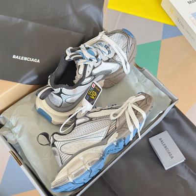 Balenciaga 3XL Sneaker – Blue-White Dual-Layer Chunky Sole Edition
