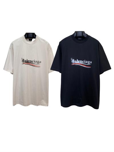 Balenciaga Blur Cola Oversized T-Shirt – Black & Apricot