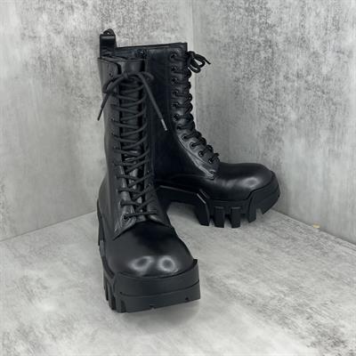 Balenciaga Bulldozer Derby Shoes – 23FW Black