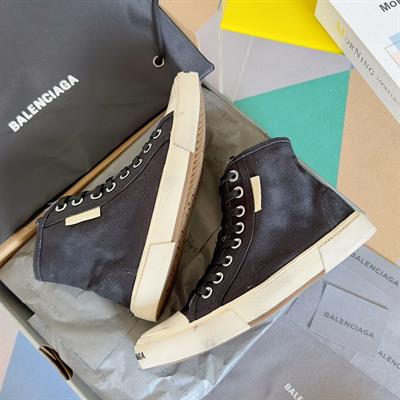 Balenciaga Paris Sneakers – Black Distressed Graffiti Vintage Canvas