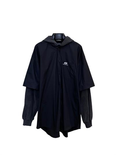 Balenciaga Patchwork Shirt Jacket – Vintage Washed | Unisex