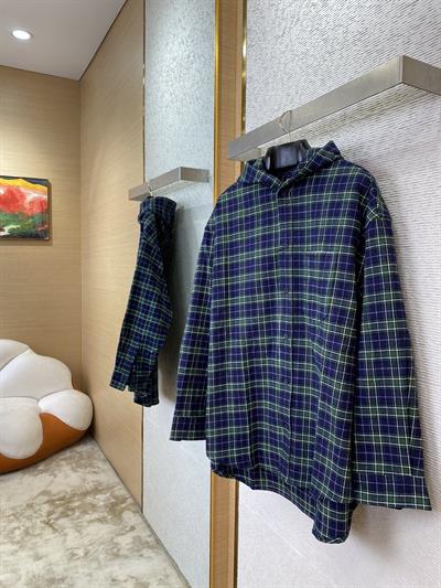 Balenciaga Plaid Flannel Shirt – Oversized & Streetwear