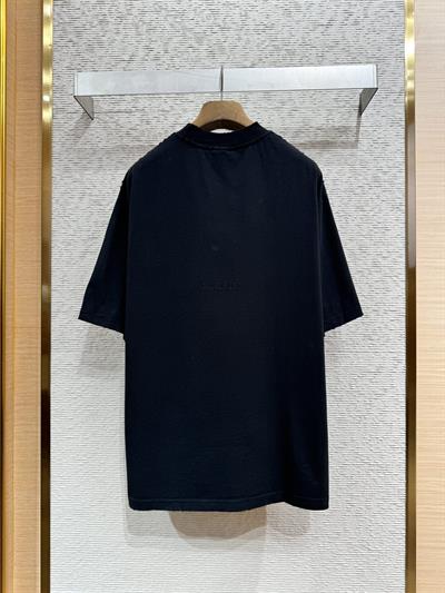 Balenciaga Statue of Liberty Distressed Oversized T-Shirt – Black