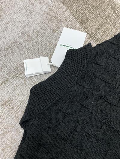 Casablanca Black 3D Block Short-Sleeve Sweater