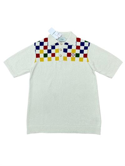 Casablanca Brushed Cotton Short-Sleeve Sweater