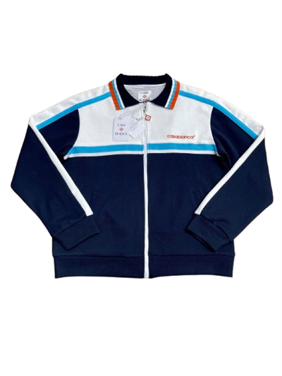 CASABLANCA Custom Zip-Up Jacket with Knit Collar