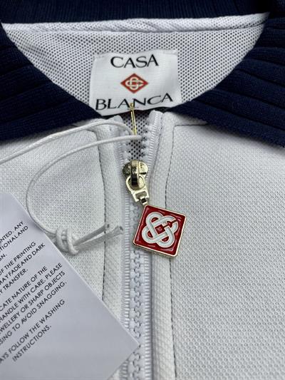 CASABLANCA Custom Zip-Up Jacket with Knit Collar