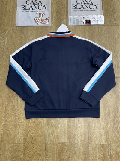 CASABLANCA Custom Zip-Up Jacket with Knit Collar