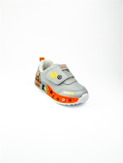 Vicco 346. B26Y. 102 Feti Işıklı Gri Erkek Bebek Ayakkabı 