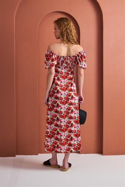Elbise-Poppy Flower