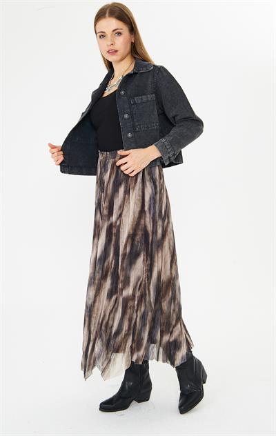 SAHARA - Casual Dokuma Pamuk Ceket Siyah