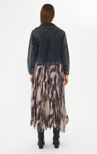 SAHARA - Casual Dokuma Pamuk Ceket Siyah