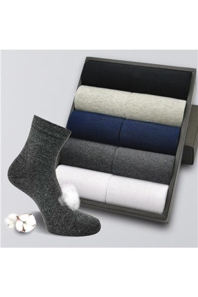 10 Çift Erkek Renkli Soket Çorap Pamuklu