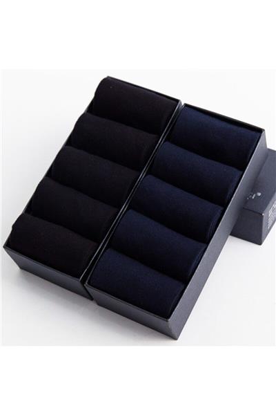 10 Çift Erkek Siyah Lacivert Soket Çorap