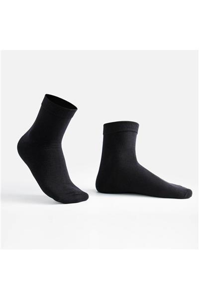 10 Çift Erkek Siyah+gri Soket Çorap