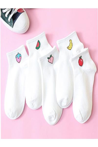 5li Kolej Patik Desenli Extra Rahat Kadın Çorap