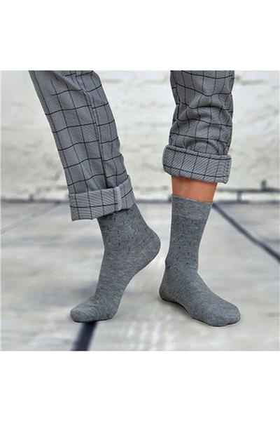 5li Kutulu Desenli Erkek Çorap Pamuklu